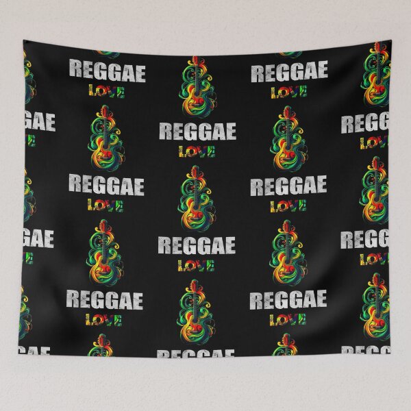 Item preview, Love Peace Music Guitar Rasta Reggae Rastafari Roots Reggae Pride  designed and sold by Creat-Des.