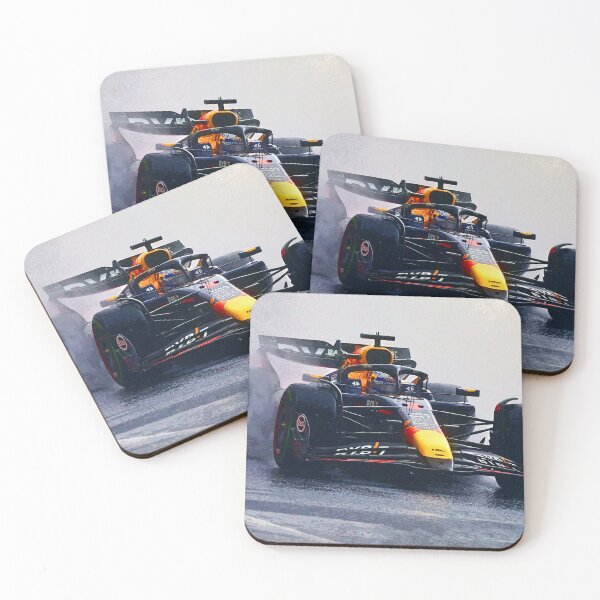Item preview, Max Verstappen racing in the rain during the 2024 Brazilian Grand Prix at Interlagos abstract designed and sold by Rodissimus1984.