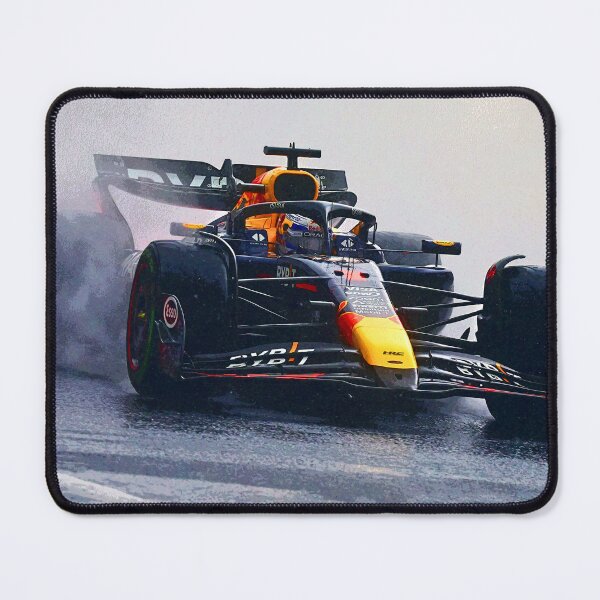 Item preview, Max Verstappen racing in the rain during the 2024 Brazilian Grand Prix at Interlagos abstract designed and sold by Rodissimus1984.