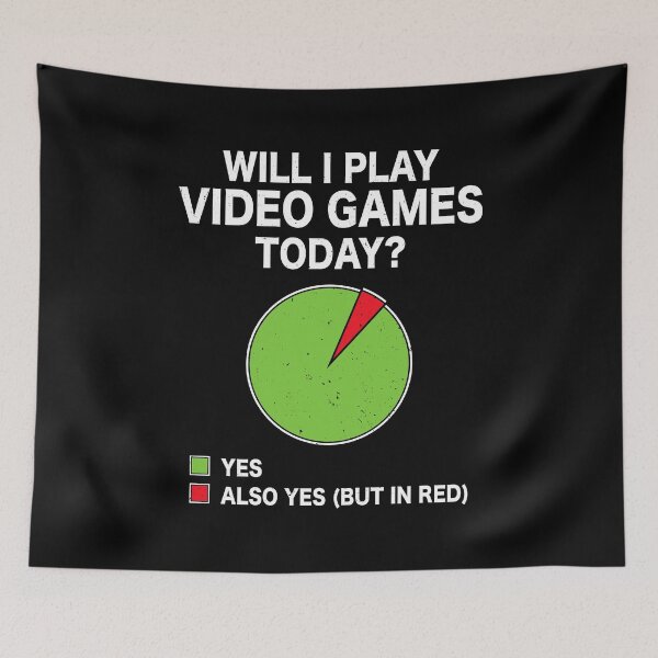 Item preview, Will I play Video Games today Funny Gamer Gaming designed and sold by Rahjihan.