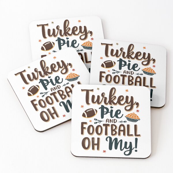 Item preview, Turkey Pie And Football Oh My Funny Thanksgiving Day Design designed and sold by UniqueDuoDesign.
