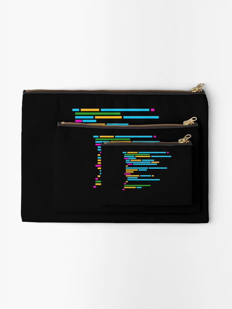 Thumbnail 2 of 4, Zipper Pouch, code programmer software developer designed and sold by Rahjihan.