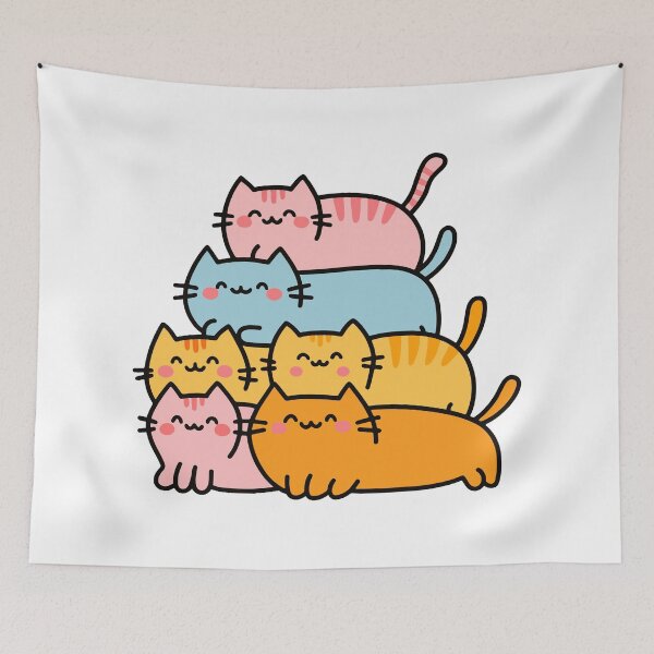 Item preview, Pyramid of Happy Cats: A Tower of Feline Joy designed and sold by Timegraf.
