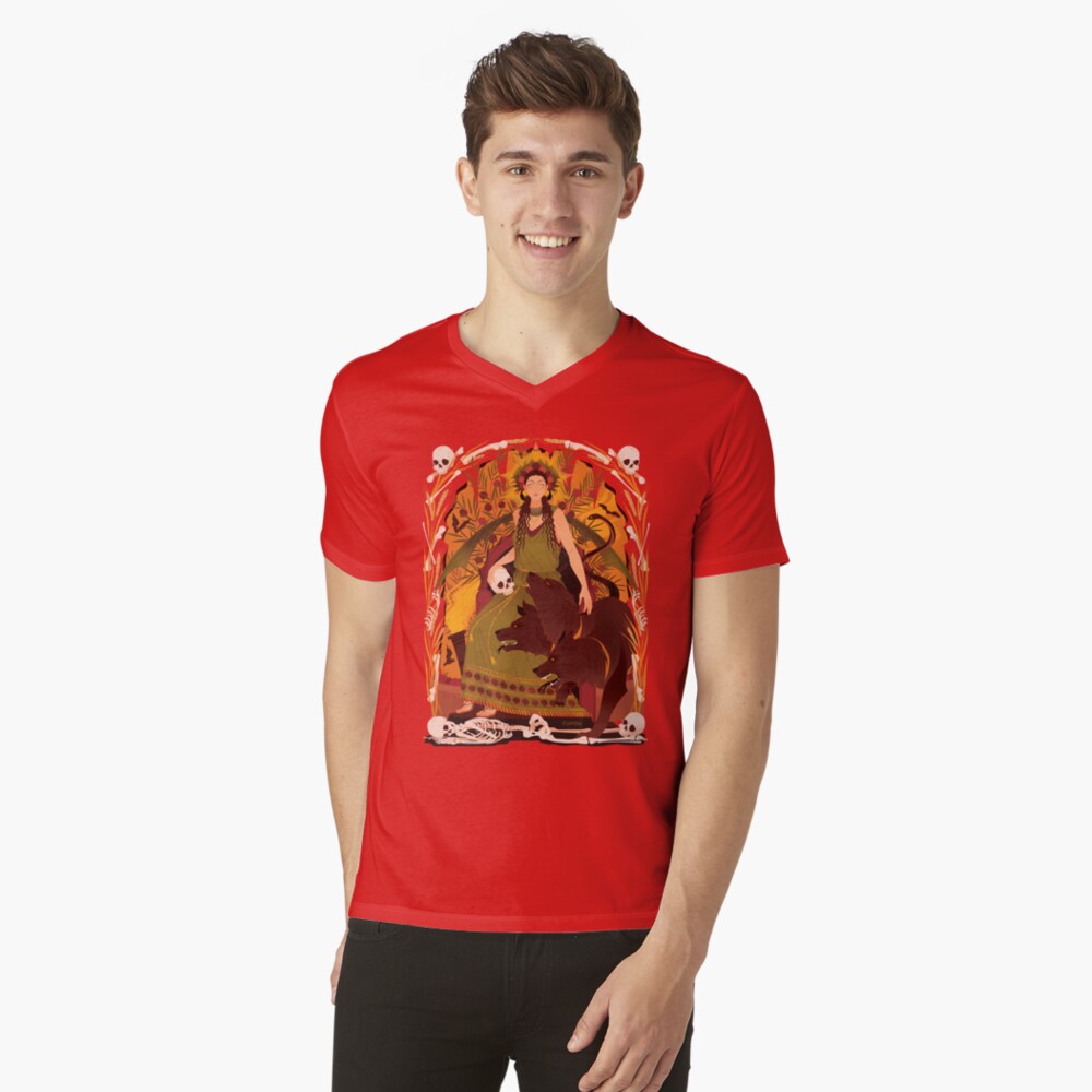Item preview, V-Neck T-Shirt designed and sold by flaroh.