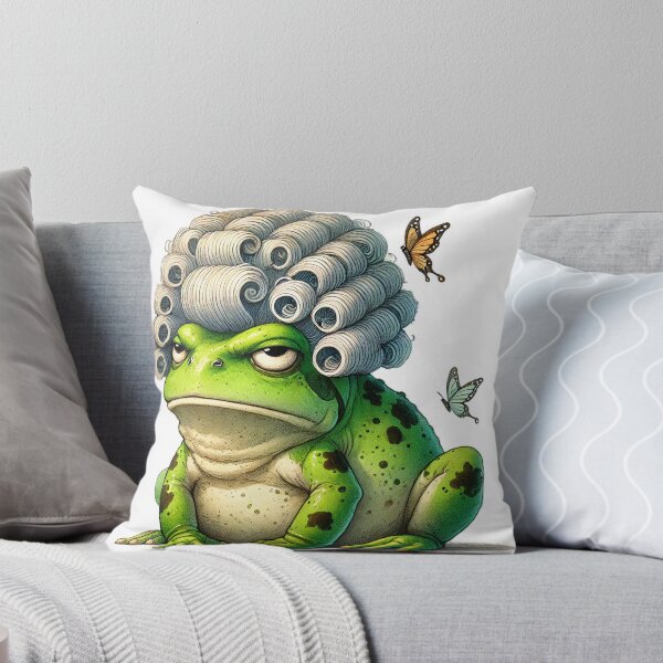 Item preview, Regal Frog in Powdered Wig with Butterflies designed and sold by Sweetnotsour.