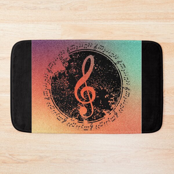 Item preview, Treble Clef & Music Notation Color Gradient designed and sold by BrightrDayMusicArt.