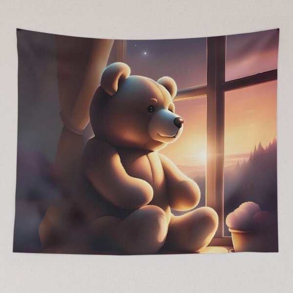 Item preview, Teddy bear waiting designed and sold by Purr95.
