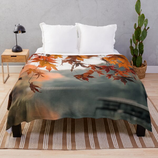 Aperçu de l'œuvre Falling Leaves Dreamscape – Tranquil Autumn Art Print créée et vendue par PrintableByZaah.