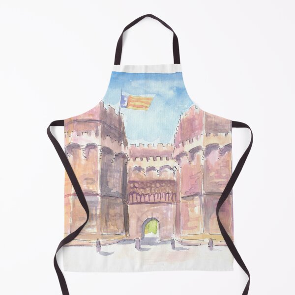 Item preview, Valencia Gate Torres de Serranos Scene in Spain designed and sold by artshop77.