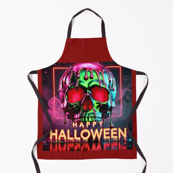 Item preview, Happy Halloween Neon Skull designed and sold by ARTCLAYSTO.