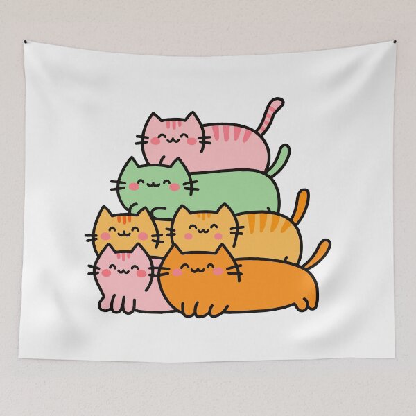 Item preview, Pyramid of Happy Cats: A Tower of Feline Joy designed and sold by Timegraf.