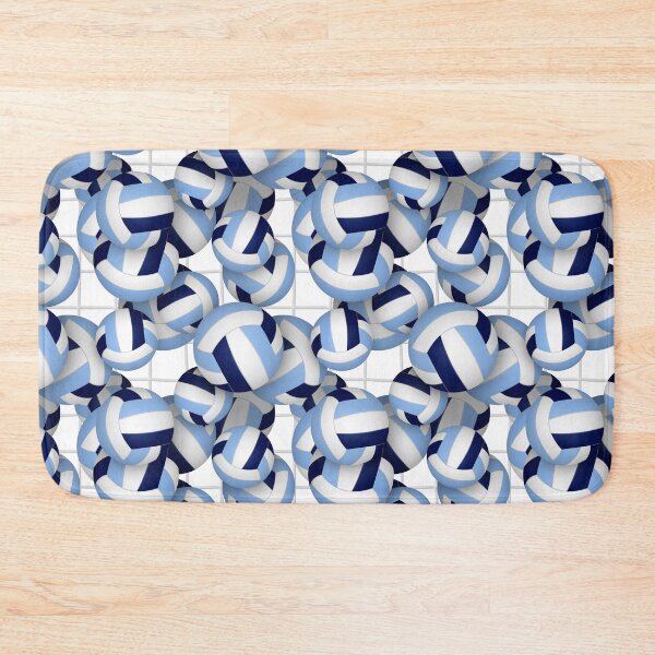 Item preview, Volleyballs and volleyball net pattern designed and sold by katzdzynes.