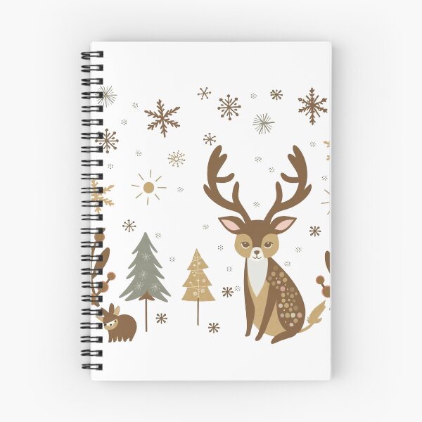 Item preview, Enchanted Forest Christmas | Deer and Snowflake Holiday Decor for Mugs, Stickers & Magnets designed and sold by HahaHandlesHub.