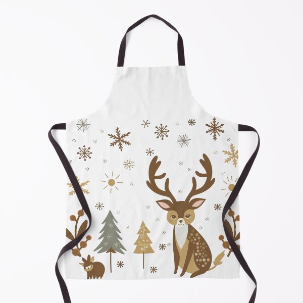 Item preview, Enchanted Forest Christmas | Deer and Snowflake Holiday Decor for Mugs, Stickers & Magnets designed and sold by HahaHandlesHub.