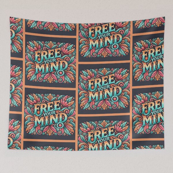 Item preview, Free Your Mind Quote Art Design  designed and sold by DesignHub.