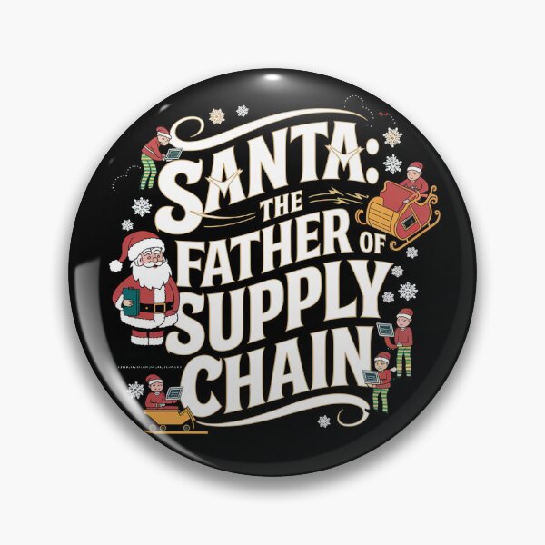 Item preview, Santa, the father and founder of supply chain, supply chain christmas designed and sold by NoetherSym.
