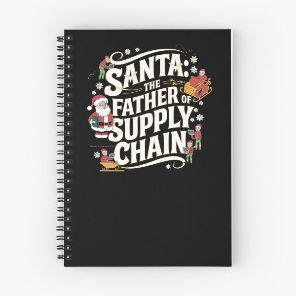 Item preview, Santa, the father and founder of supply chain, supply chain christmas designed and sold by NoetherSym.