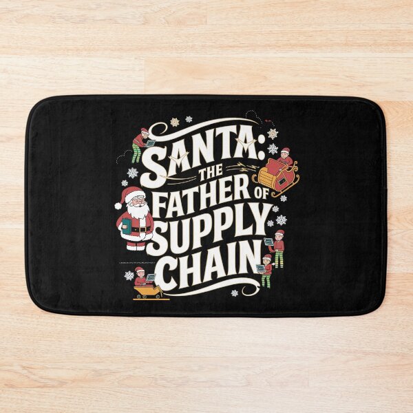 Item preview, Santa, the father and founder of supply chain, supply chain christmas designed and sold by NoetherSym.