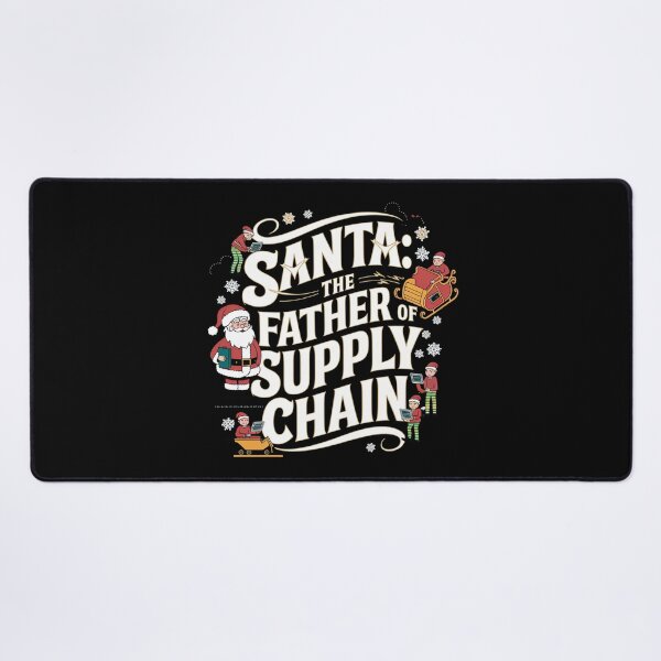 Item preview, Santa, the father and founder of supply chain, supply chain christmas designed and sold by NoetherSym.