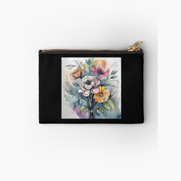 Item preview, Vibrant, watercolor, floral bouquet designed and sold by Jonesetcetera.