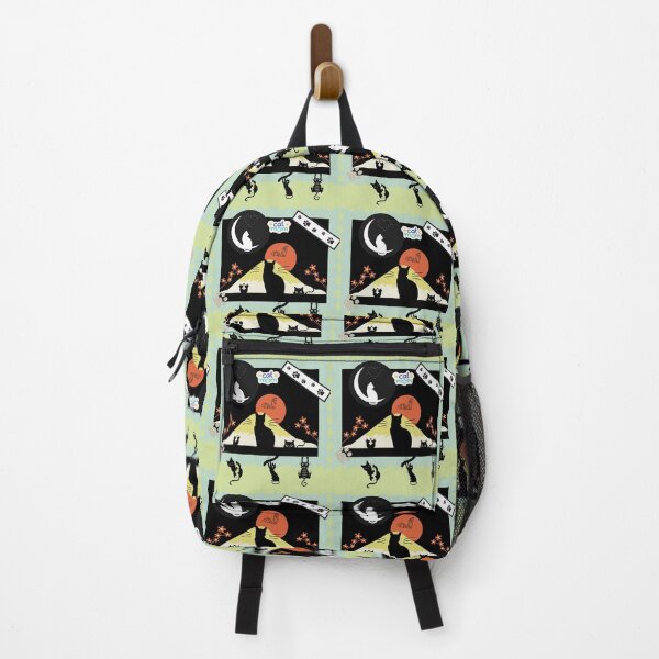 Item preview, the cat family and the night atmosphere. designed and sold by Graphollio-shop.