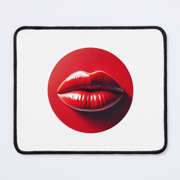 Item preview, Japanese Flag with Red Lip Design designed and sold by AyaJP.