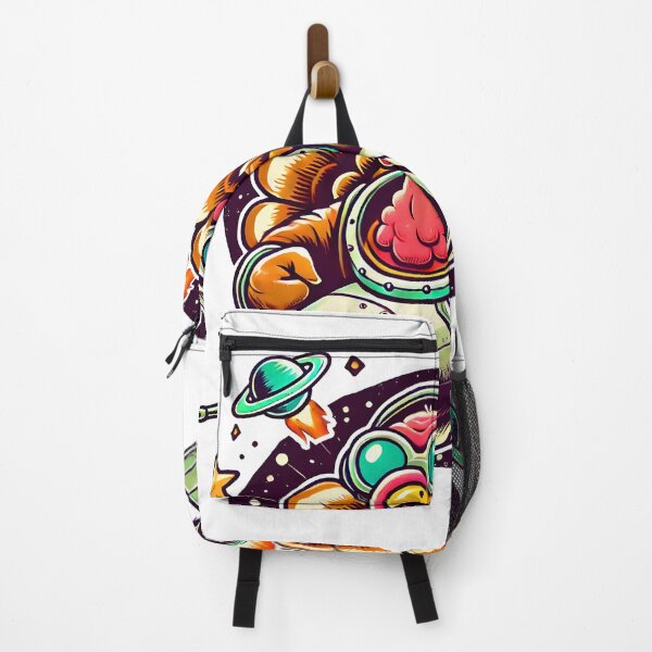 Item preview, Funny Thanksgiving Turkey Monster Ship in Space Retro designed and sold by DrawHandArt.