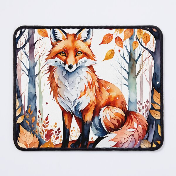Item preview, Autumn fox in forest  designed and sold by Moonde04.