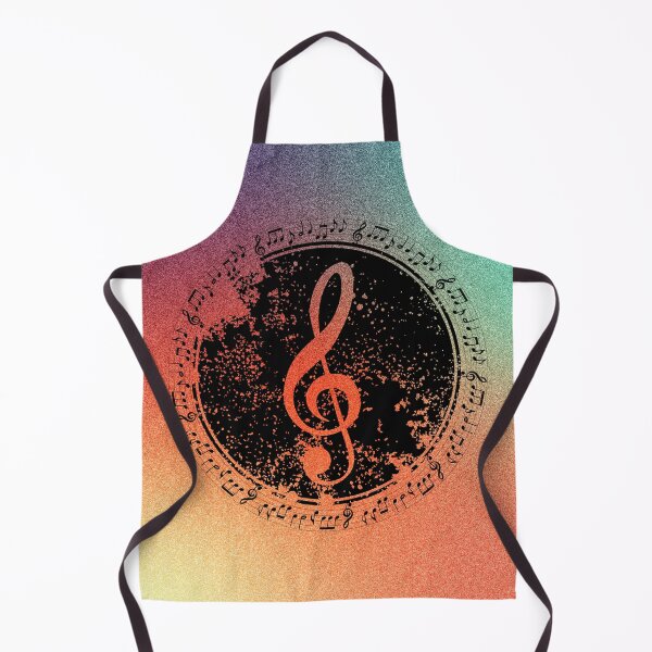 Item preview, Treble Clef & Music Notation Color Gradient designed and sold by BrightrDayMusicArt.