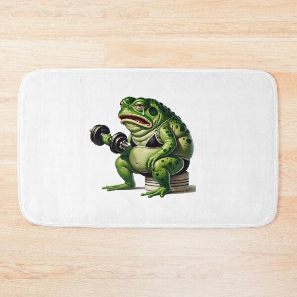Item preview, Tired Frog Attempting a Workout Session designed and sold by Sweetnotsour.