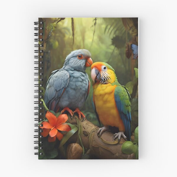 Item preview, Parrots In Jungle | Animal Art | Jungle Design | Colourful Digital Art  designed and sold by Creative-Empire.