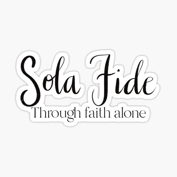 Vista previa del artículo con la obra «Sola fe», diseñado y vendido por Willow & Grace Designs.