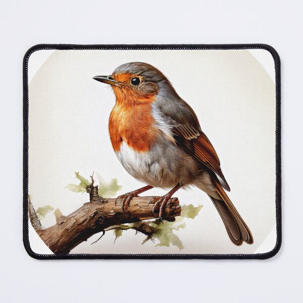 Item preview, Robin sitting on branch designed and sold by addesignvlbg.