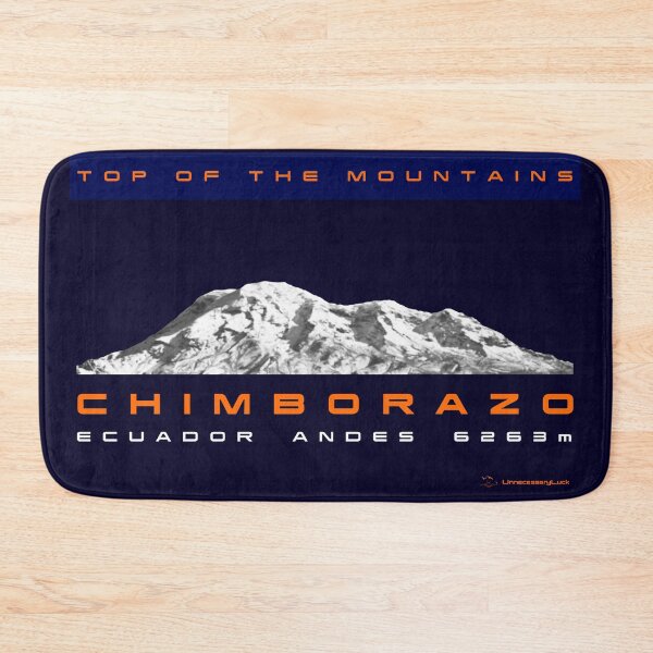 Item preview, mountain high peak Chimborazo snow Ecuador Andes white orange blue sweatshirt transparent edition designed and sold by UnnecessaryLuck.