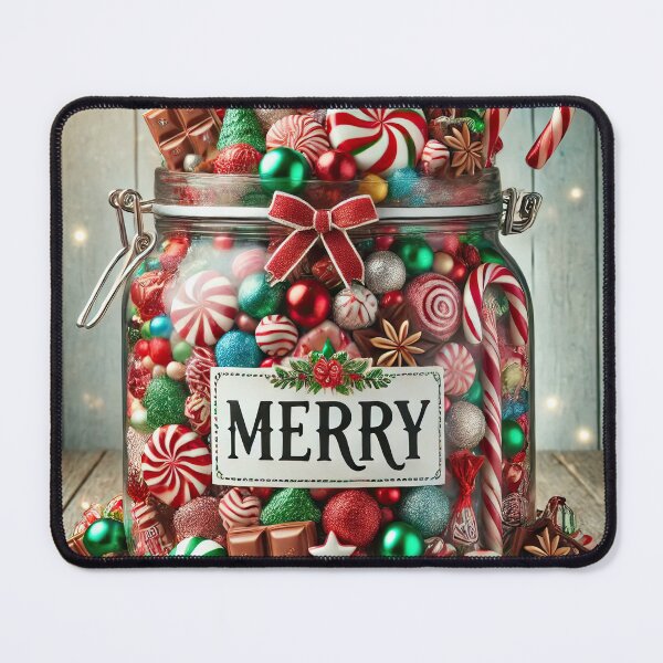 Item preview, Merry Christmas sweet chocolate jar designed and sold by Osintown.