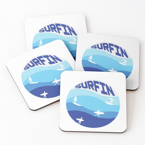 Item preview, Vintage Surfin' Graphic – Blue Tones & Surfing Vibes designed and sold by graphikz.