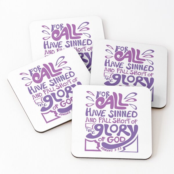 Item preview, For All Have Sinned And Fall Short Of The Glory Of God, Romans 3:23 Christian Bible Verse designed and sold by Angela Dow.