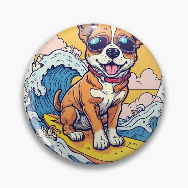 Item preview, T-Shirt Design Trending: SURFING DOG designed and sold by ForeverPrintsOK.