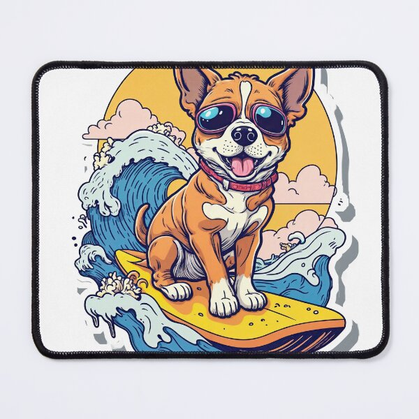 Item preview, T-Shirt Design Trending: SURFING DOG designed and sold by ForeverPrintsOK.