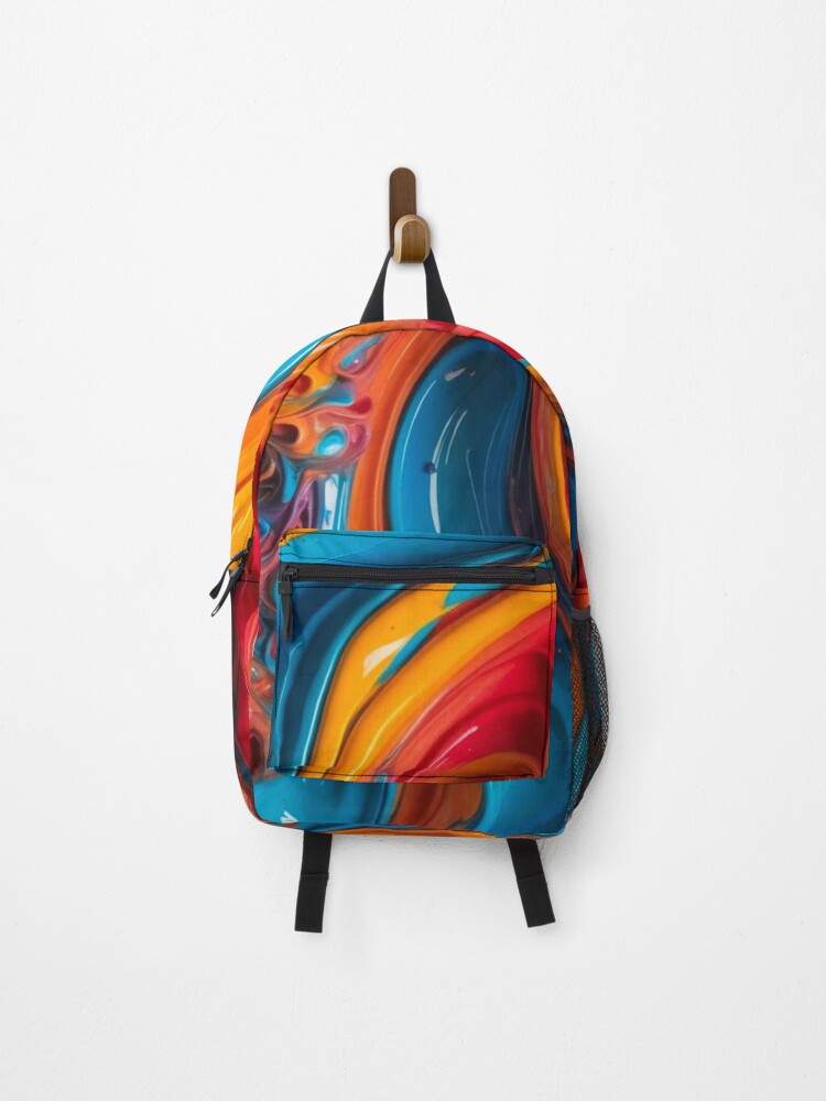 Thumbnail 1 of 3, Backpack, Paint_1 designed and sold by Crocketcat.