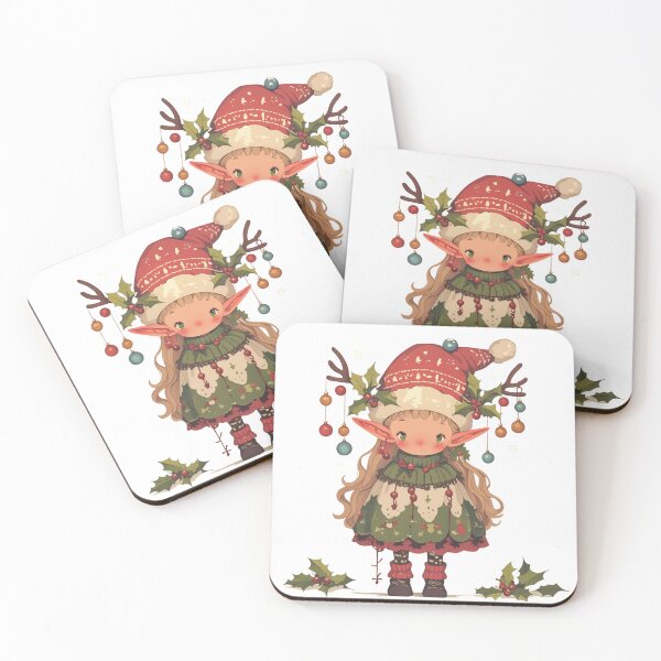 Item preview, Cute Elf Girl Christmas designed and sold by SMARTKIT  DESIGNAGENCY.