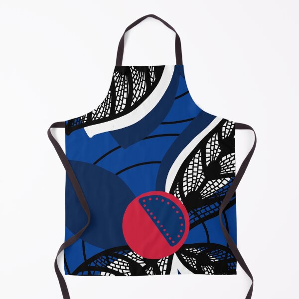 Item preview, Black lace leaves, blue background, red fruit designed and sold by atelierthipic.