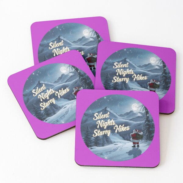 Item preview, Silent Nights, Starry Hikes - Santa Claus - Christmas Joy designed and sold by MSMPrintDesign.