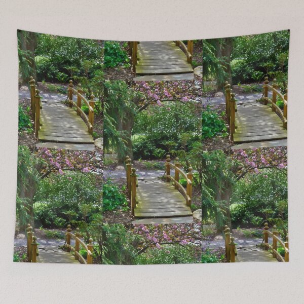 Item preview, bridge with flowered trees designed and sold by Nicholes  Dream Visions.