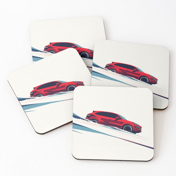 Item preview, Porsche Cayenne Dashing Through the Snow illustration designed and sold by blackdogshop.