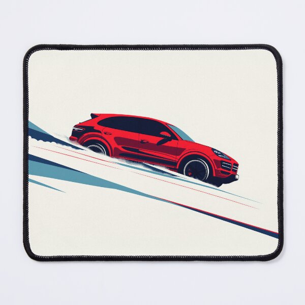 Item preview, Porsche Cayenne Dashing Through the Snow illustration designed and sold by blackdogshop.