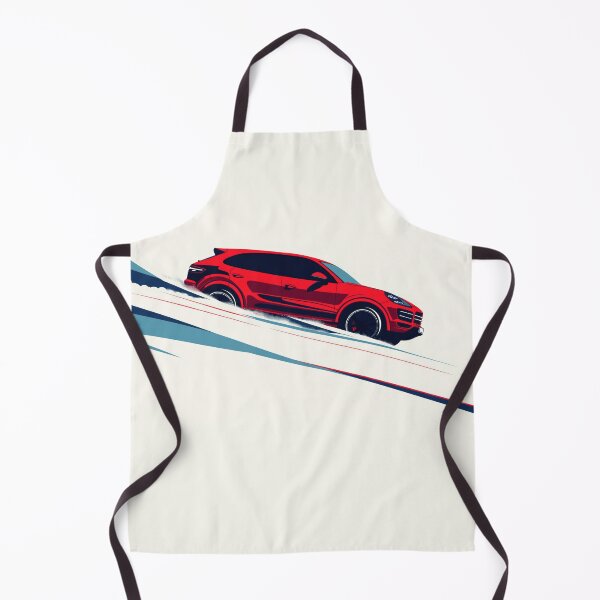 Item preview, Porsche Cayenne Dashing Through the Snow illustration designed and sold by blackdogshop.