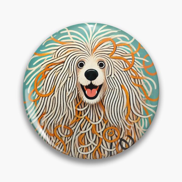 Item preview, Life's a Tangle, Embrace It! - Whimsical Puli Dog Illustration designed and sold by ANIARTONLINE.