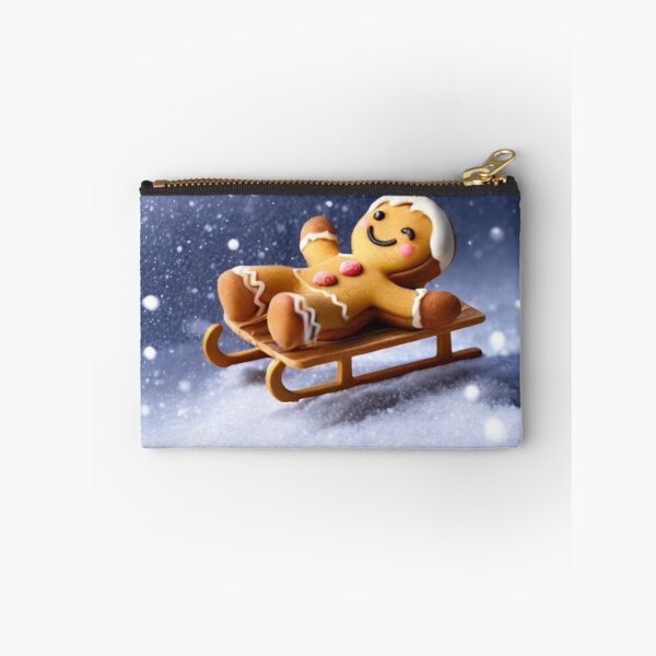Item preview, CUTE FUNNY SLED SNOW GINGERBREAD MAN  designed and sold by Arts4U.
