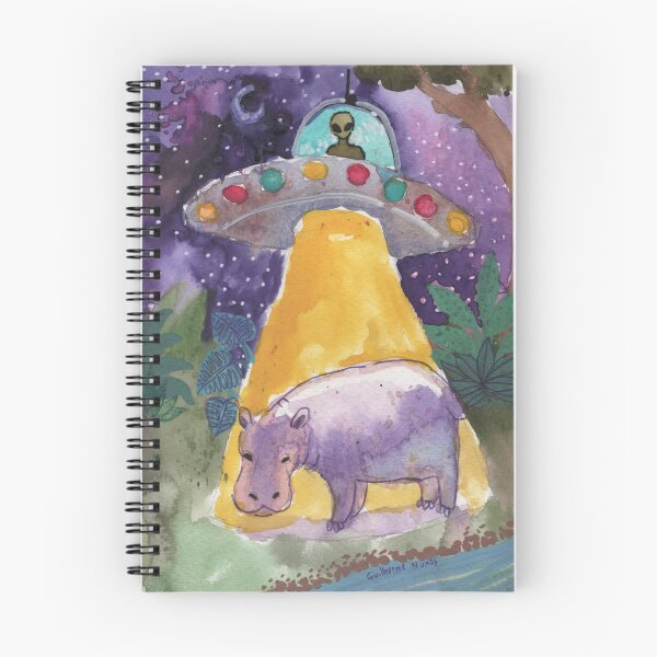 Item preview, hippopotamus being abducted designed and sold by guilhernunes.